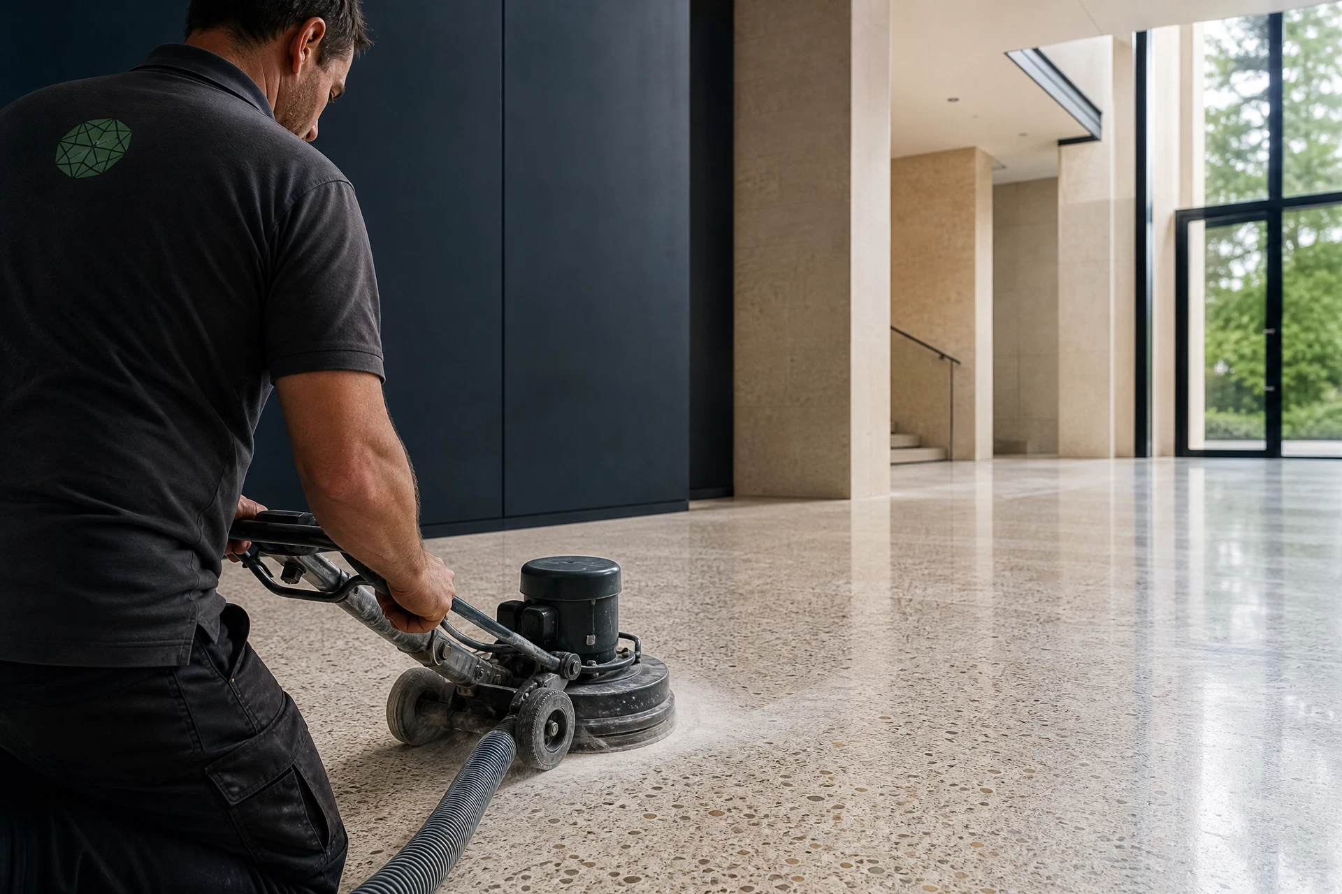 Fachgerechte Sanierung eines Terrazzo-Bodens